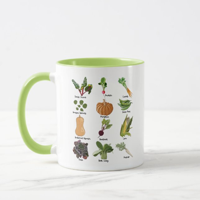 Mug Types de légumes Légumes d'automne (Gauche)