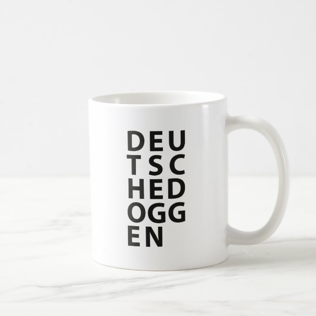 Mug Typo : Dogue allemand (Droite)