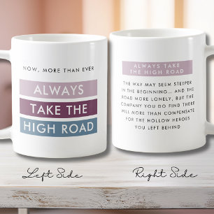 Mug Typographie audacieuse Prendre la route