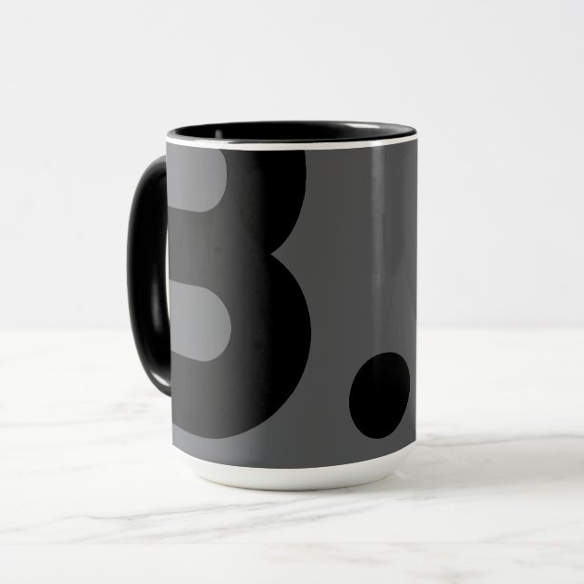 Mug - Typographie B. (Devant gauche)