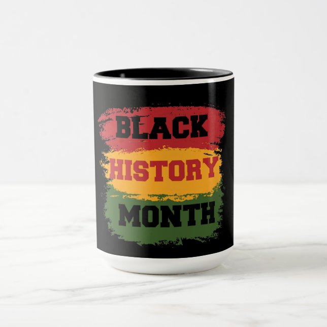 Mug Typographie Bold Black History Month Brushstroke  (Centre)
