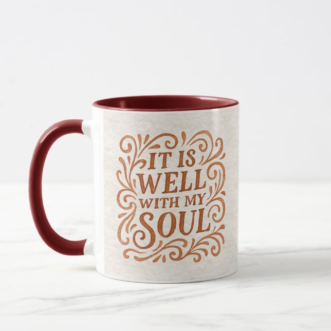 Mug Typographie C'est Bien Pour Mon Âme (Gauche)