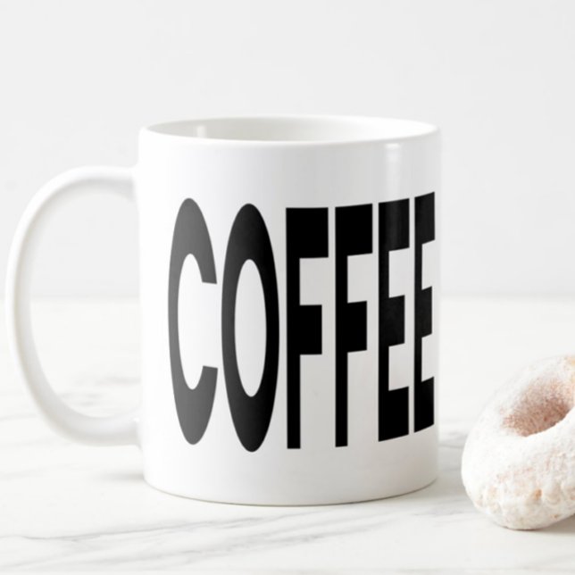 Mug Typographie COFFEE ON CALL Humour drôle (Créateur téléchargé)