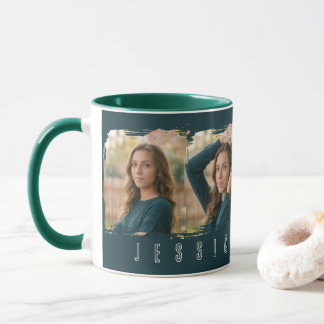Mug Typographie collage de jeune fille
