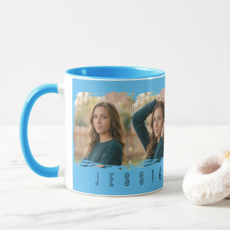 Mug Typographie Collée Jeune Fille