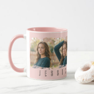Mug Typographie Collée Jeune Fille