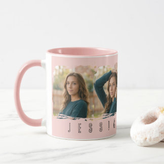 Mug Typographie Collée Jeune Fille
