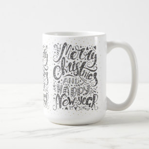 Mug Typographie cool Joyeux Noël Bonne année