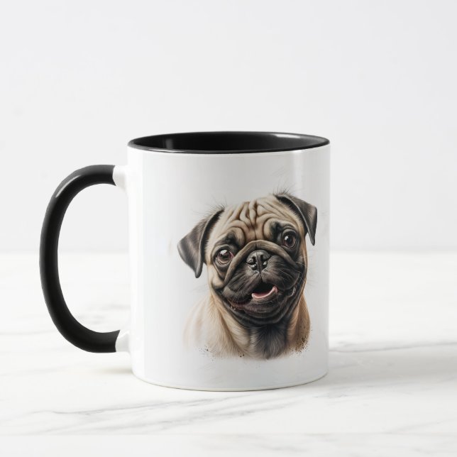 Mug Typographie Cool simple et moderne Nom et photo (Gauche)