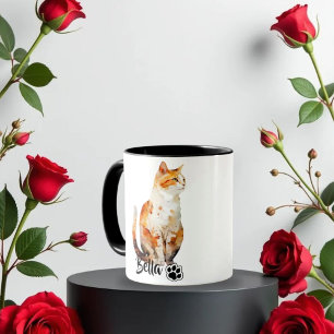 Mug Typographie Cool simple et moderne Nom et photo