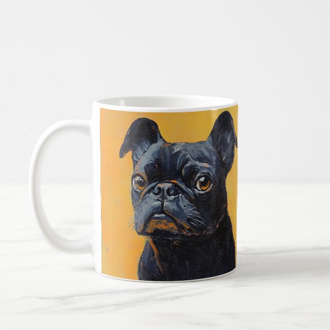 Mug Typographie Cool simple et moderne Nom et photo (Gauche)