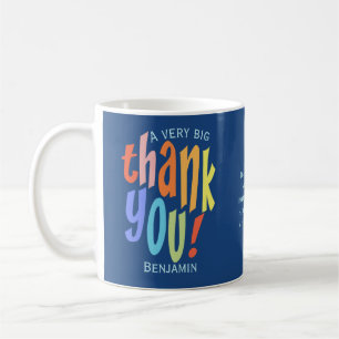 Mug Typographie couleur très grand Merci