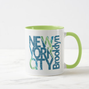 Mug Typographie de Brooklyn New York