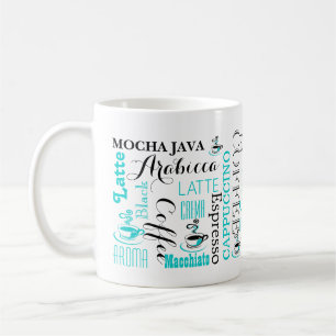Mug Typographie de café moderne