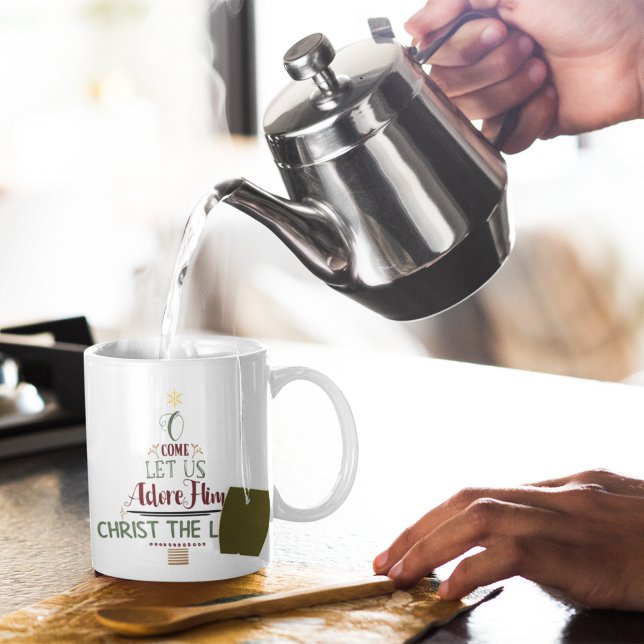 Mug Typographie de Carol Rustique Christian Christmas (Créateur téléchargé)