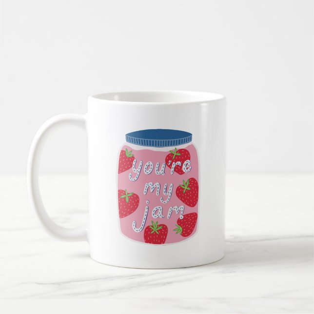 Mug Typographie de citation d'amour You're My Jam (Gauche)