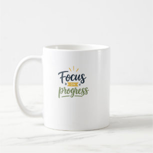 Mug Typographie de citation motivationnelle axée sur l