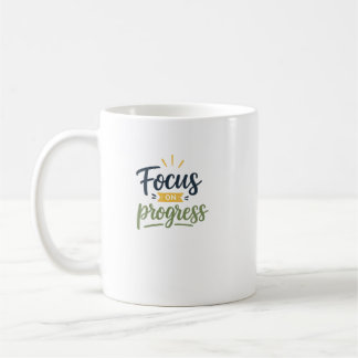 Mug Typographie de citation motivationnelle axée sur l