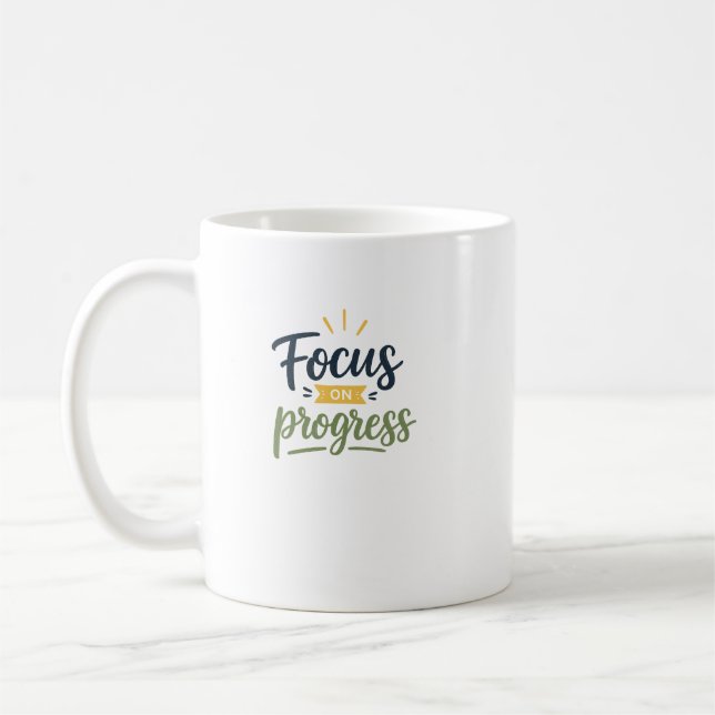 Mug Typographie de citation motivationnelle axée sur l (Gauche)