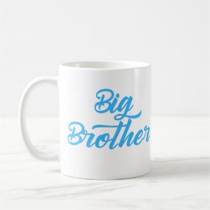 Mug Typographie de frère Blue Big Brother