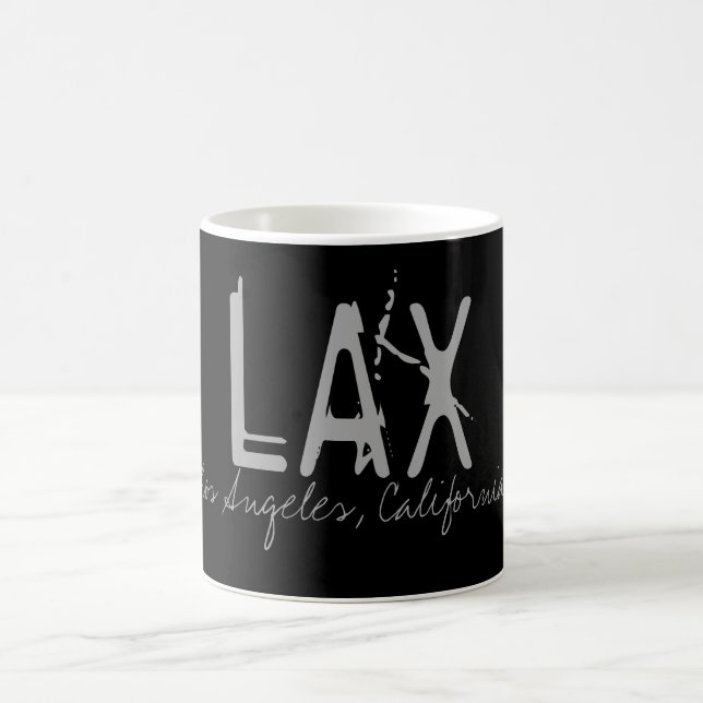Mug Typographie de l'aéroport de Los Angeles LAX (Centre)