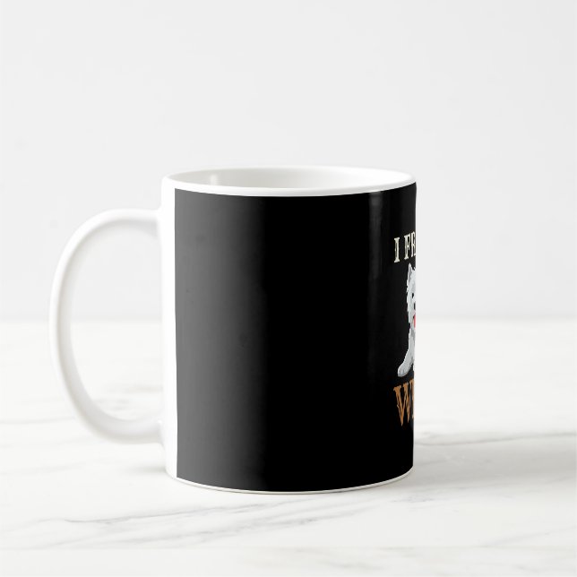 Mug Typographie de l'amour du chien Westie (Gauche)