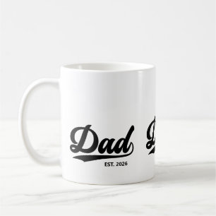 Mug Typographie de l'année d'établissement du nouveau