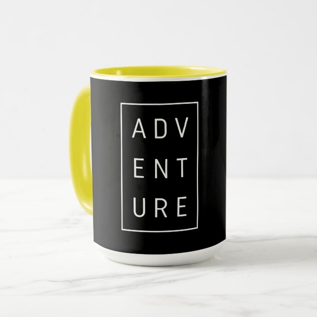Mug Typographie de l'aventure (Devant gauche)