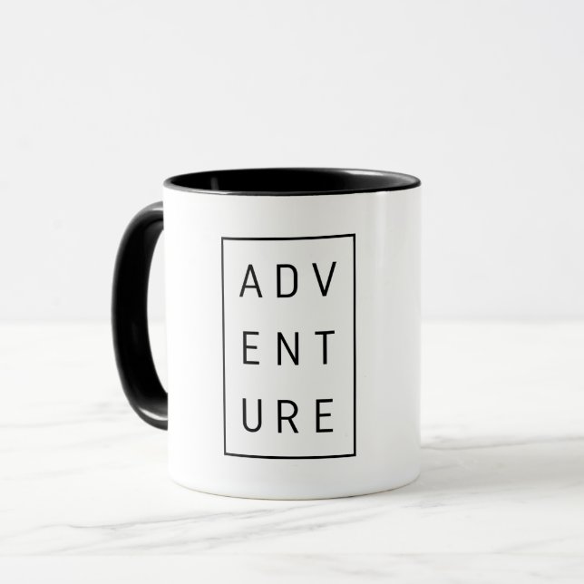 Mug Typographie de l'aventure (Devant gauche)
