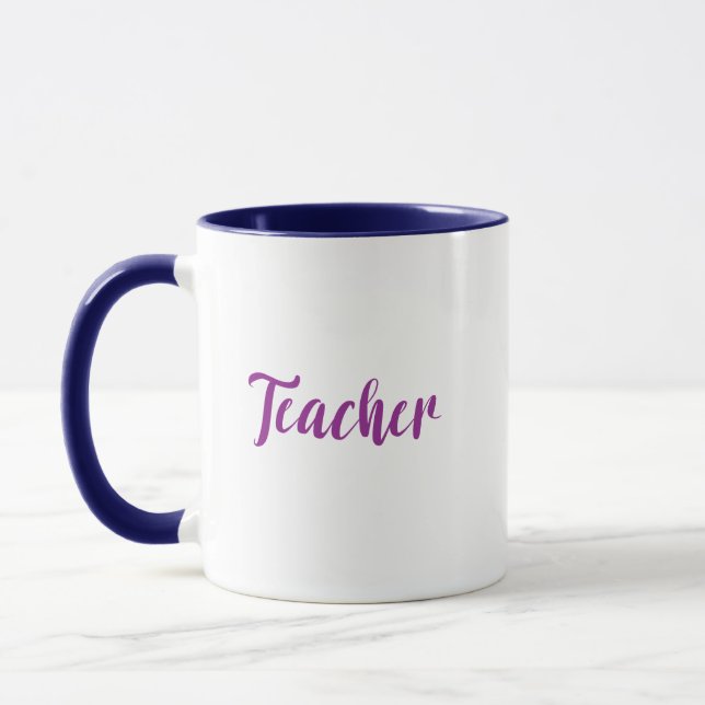 Mug Typographie de l'enseignant (Gauche)