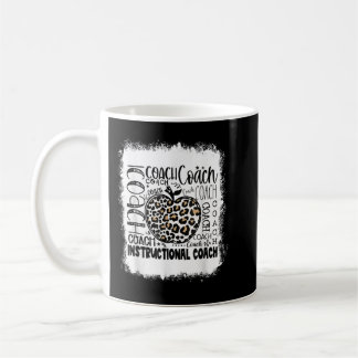 Mug Typographie de l'entraîneur instructeur Leopard bl