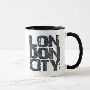 Mug Typographie de Londres, Angleterre