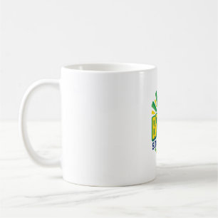 Mug Typographie de pays audacieuse Football Brésil 202