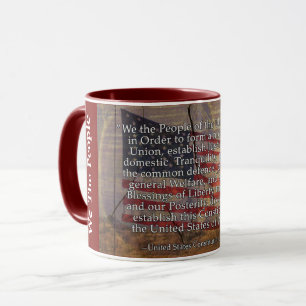 Mug Typographie de préambule de constitution des USA