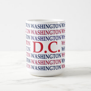 Mug Typographie de Washington DC