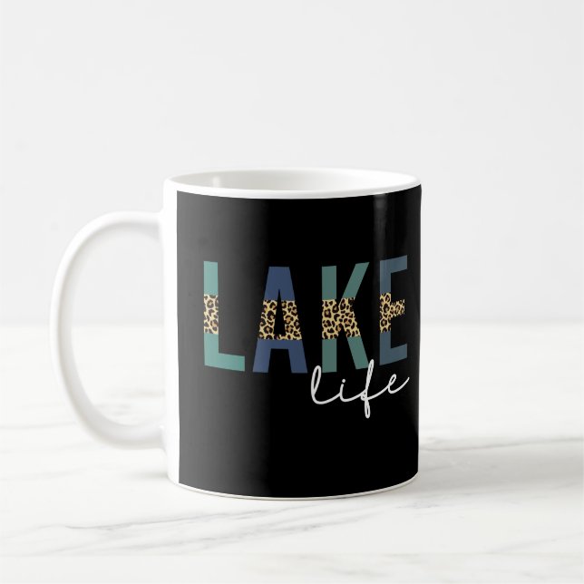 Mug Typographie d'impression de Lake Life Cheetah (Gauche)