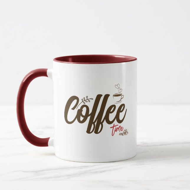 Mug Typographie du café sur mesure (Gauche)