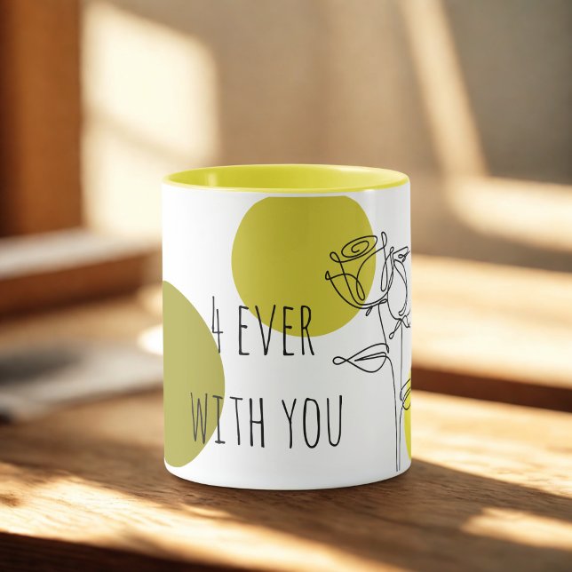 Mug Typographie élégante "4ever With You" (Créateur téléchargé)