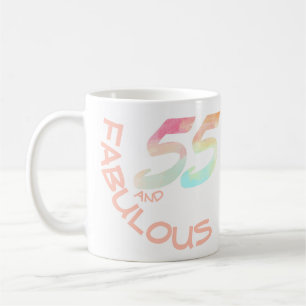 Mug Typographie en pastel d'arc-en-ciel anniversaire