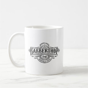 Mug Typographie et texte personnalisé vintage Barbersh