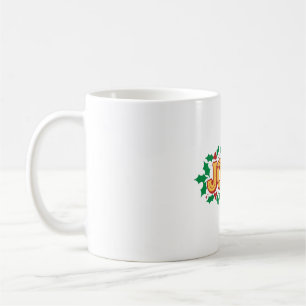 Mug Typographie festive de Noël rétro joyeuse