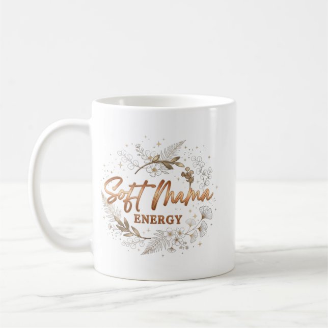 Mug Typographie florale botanique  (Gauche)