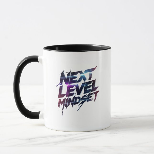 Mug Typographie Futuriste avec Effet de Glitch pour le (Gauche)