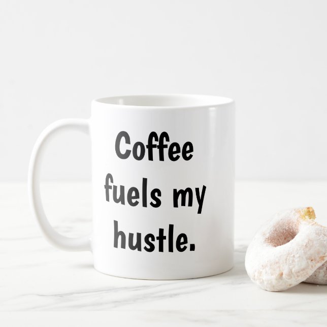 Mug Typographie Graphique de Café à l'Encre Noire Mini (Avec donut)