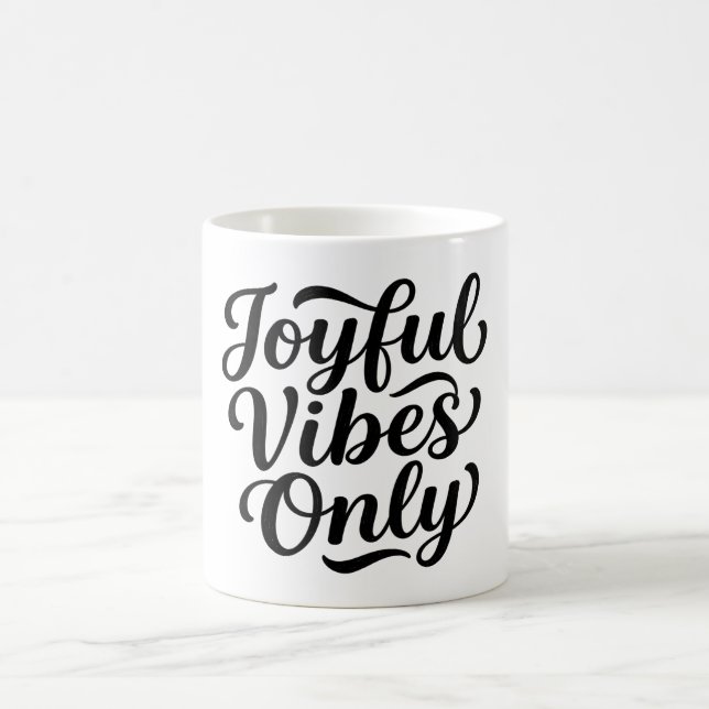Mug Typographie Joyeuses Vibrations (Centre)