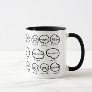 Mug Typographie manuscrite de maman Fête des mères mod