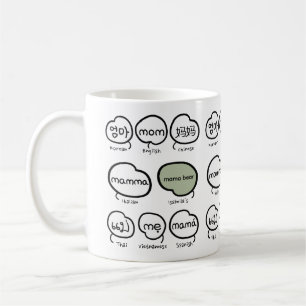 Mug Typographie mignonne et moderne de maman écrite à