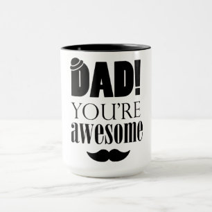 Mug Typographie minimaliste pour la fête des pères !