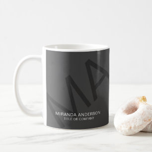 Mug Typographie moderne gras Monogramme Professionnel