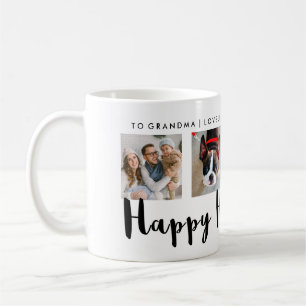 Mug Typographie moderne Happy Hanoukka Quatre Grille p